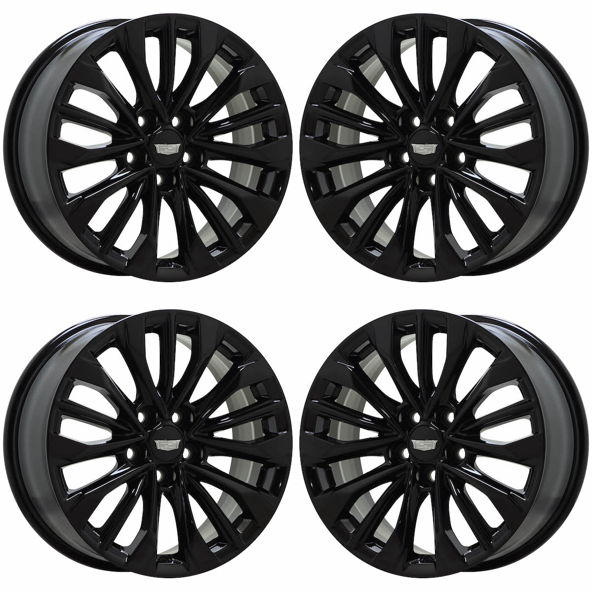 18" Cadillac XT4 Gloss Black wheels rims Factory OEM set gz088 EXCHANGE