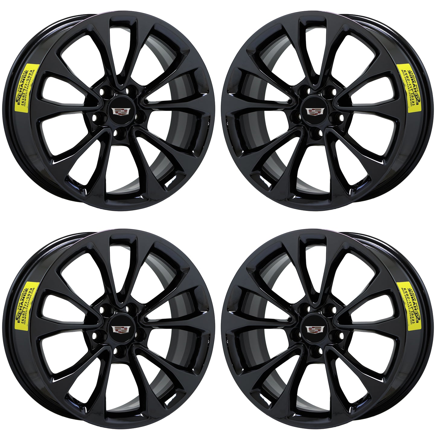 18" Cadillac ATS Coupe Gloss Black wheels rims Factory OEM set 4731 4734
