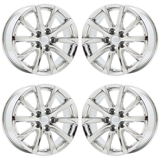 18" Cadillac XT4 Bright Chrome wheels rims Factory OEM set 4822