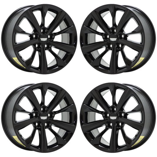 18" Cadillac CT5 Gloss Black wheels rims Factory OEM set 25ct518 EXCHANGE