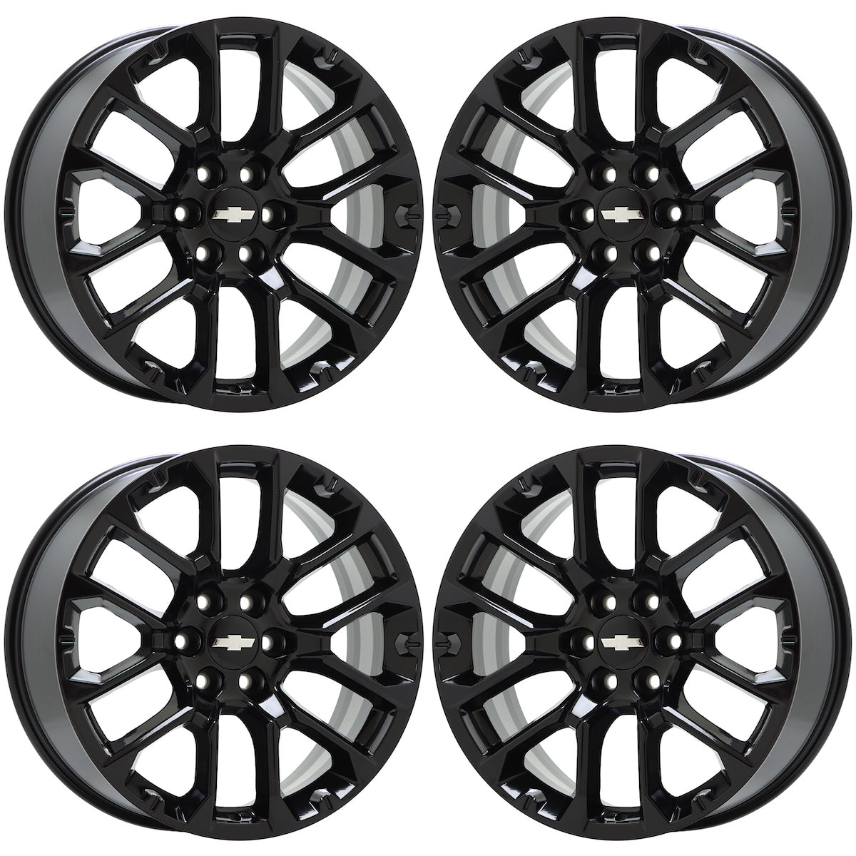 22" Chevrolet Silverado Tahoe Gloss Black wheels rims Factory set 14079 EXCHANGE