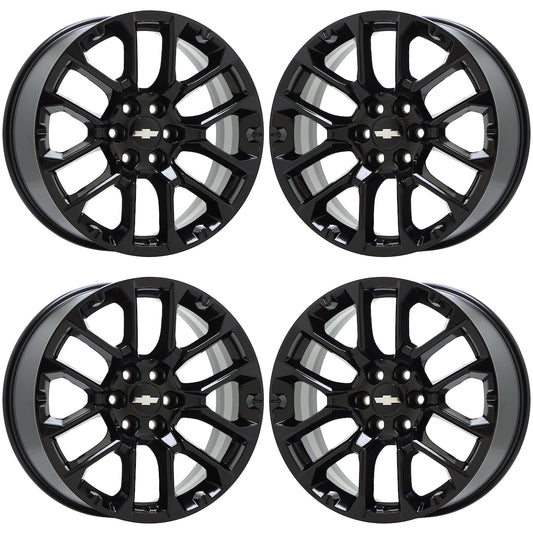 22" Chevrolet Silverado Tahoe Gloss Black wheels rims Factory set 14079 EXCHANGE