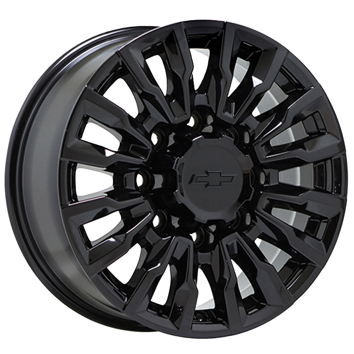 18" Chevrolet Silverado 2500 3500 Gloss Black wheels rims OEM 14031 EXCHANGE