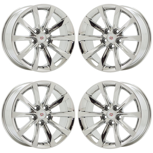 18" Cadillac CTS Bright Chrome wheels rims Factory OEM set 4749 EXCHANGE