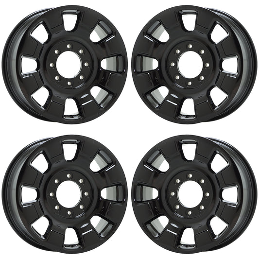 20" Ford F250 F350 SRW Gloss Black wheels rims Factory OEM set 10552 EXCHANGE