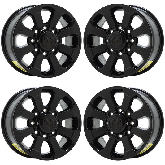 17" Dodge Ram 2500 3500 Truck Gloss Black wheels rims Factory OEM 2599