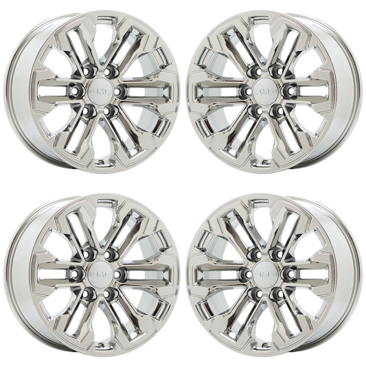 18" GMC Sierra Silverado 1500 Truck Bright Chrome wheels rims OEM set 5905