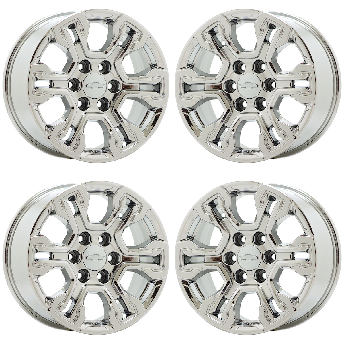 18" Chevrolet Silverado 1500 Bright Chrome wheels Factory OEM 14089 EXCHANGE