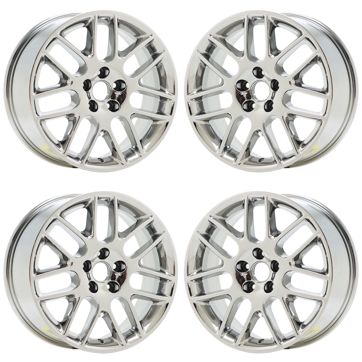 18" Ford Mustang Bright Chrome wheels rims Factory OEM set 3886