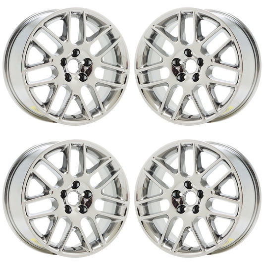 18" Ford Mustang Bright Chrome wheels rims Factory OEM set 3886
