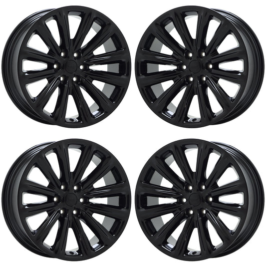 22" Jeep Grand Wagoneer Gloss Black wheels rims Factory set 9280 EXCHANGE