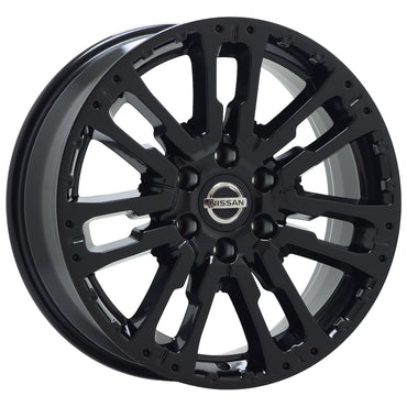 20" Nissan Titan Gloss Black wheels rims Factory OEM set 62754