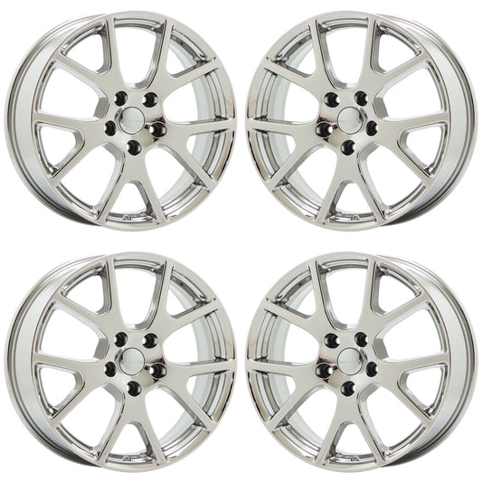 19" Dodge Journey Grand Caravan Bright Chrome wheels rims OEM set 2422 EXCHANGE