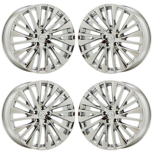 21" Lexus RX350 RX350h Bright Chrome wheels rims Factory OEM set 74422 EXCHANGE