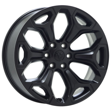 22" Dodge Ram 1500 Truck Satin Black wheels rims Factory OEM 2019-2024 set 2685