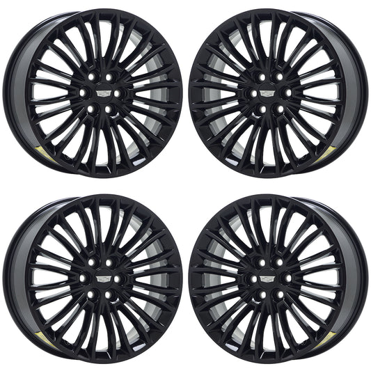 20" Cadillac XT5 XT6 Gloss Black wheels rims Factory OEM 4808