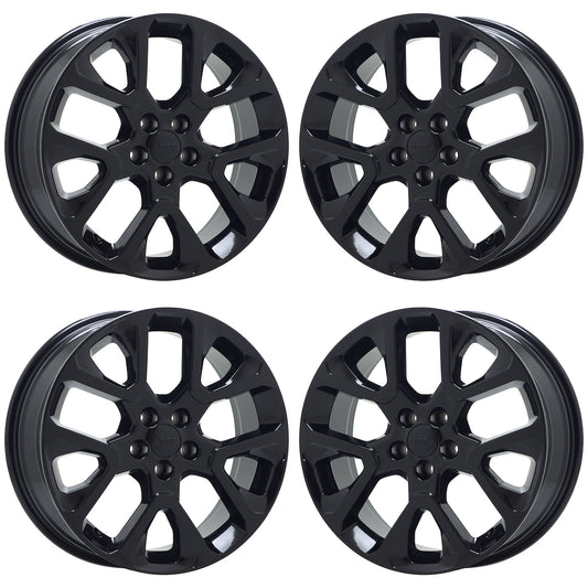 19" Jeep Compass Gloss Black wheels rims Factory OEM set 9192 EXCHANGE
