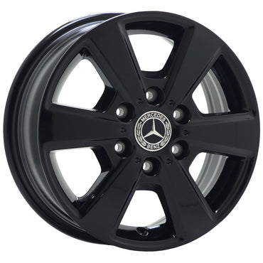 16" Dodge Mercedes Freightliner Sprinter Gloss Black Factory OEM wheels 96656