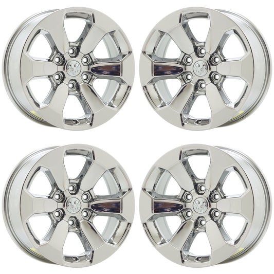 18" Dodge Ram 1500 Truck Bright Chrome wheels rims Factory OEM set 2671 EXCHANGE