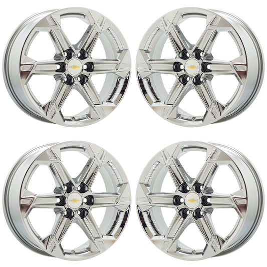 18" Chevrolet Blazer Bright Chrome wheels Factory OEM set 14083 EXCHANGE