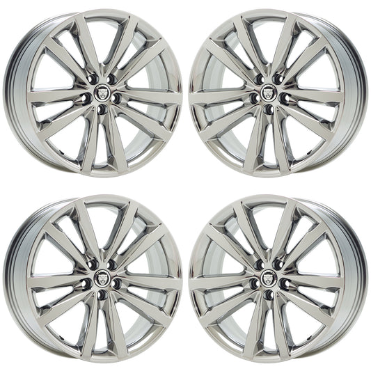 20" Jaguar F-Pace Bright Chrome wheels rims Factory OEM set 59975