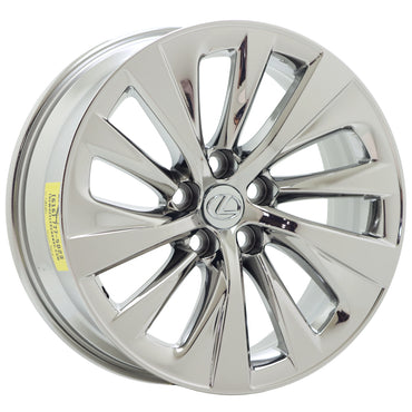 19" Lexus LS500 LS500h Bright Chrome wheels rims Factory OEM set 74367