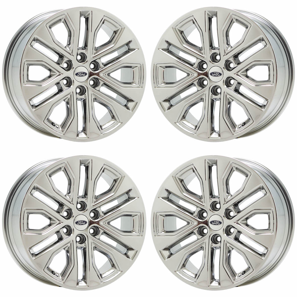 20" Ford F150 Truck Bright Chrome wheels rims Factory OEM set 4 10619 EXCHANGE