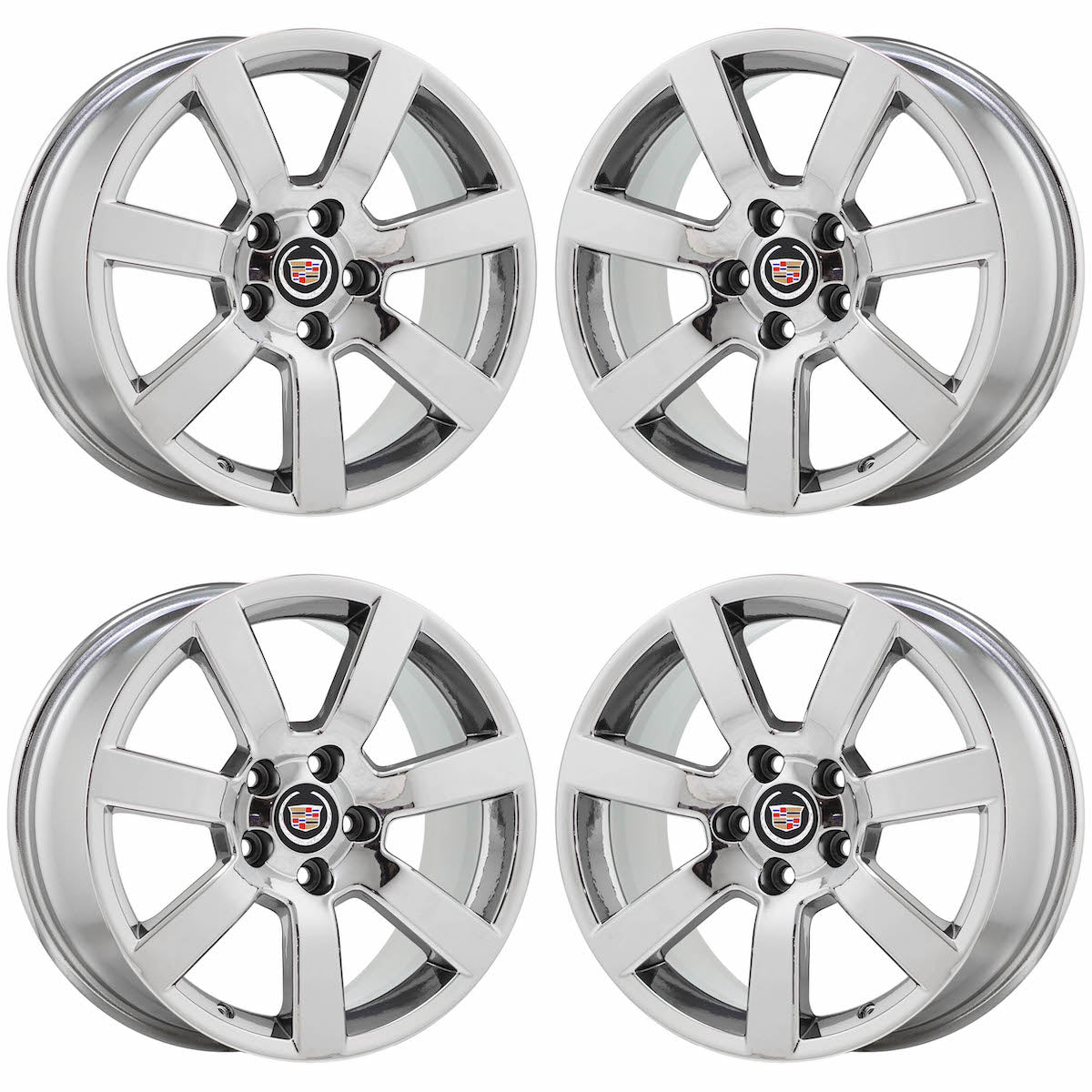 17" Cadillac ATS Sedan Bright Chrome wheels rims Factory OEM set 2013-2018 4701