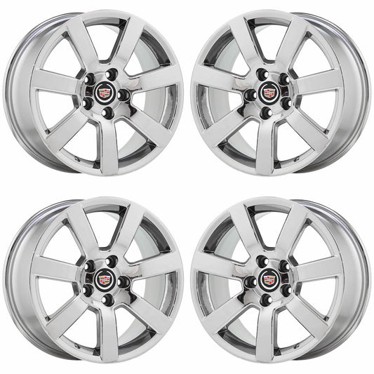 17" Cadillac ATS Sedan Bright Chrome wheels rims Factory OEM set 2013-2018 4701