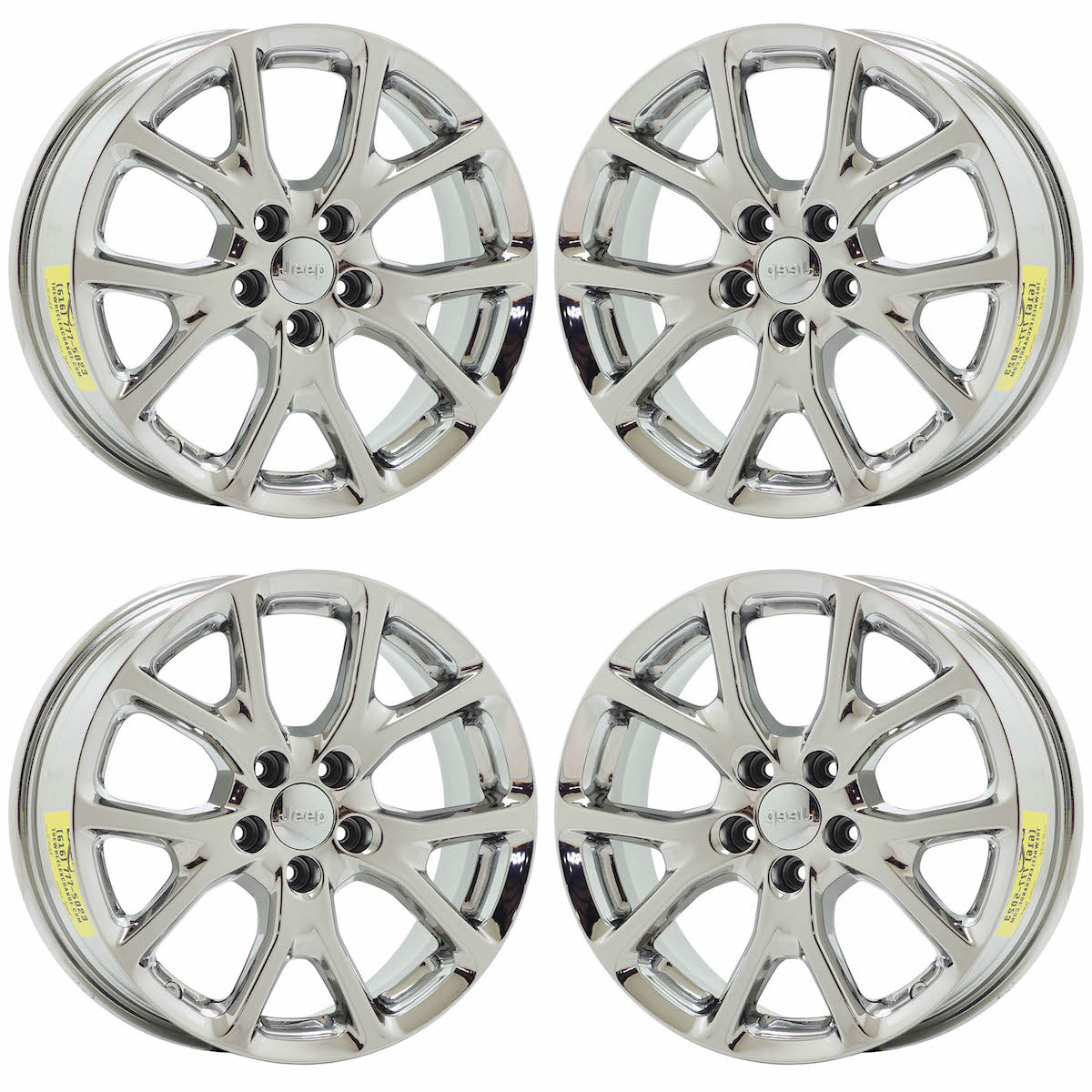17" Jeep Cherokee PVD Chrome wheels rims Factory OEM set 9130 EXCHANGE