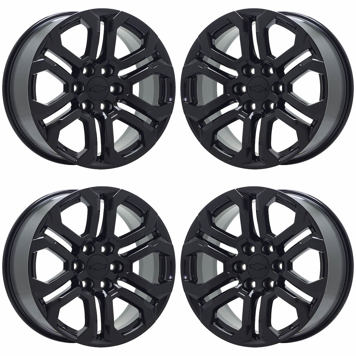 20" Chevy Colorado Truck Gloss Black wheels rims Factory OEM set 95780 EXCHANGE