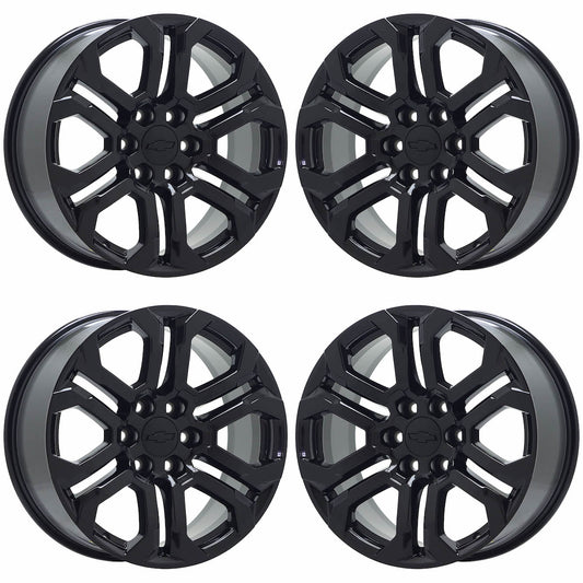 20" Chevy Colorado Truck Gloss Black wheels rims Factory OEM set 95780 EXCHANGE