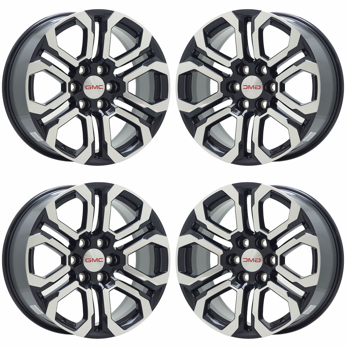 20" GMC Canyon Truck Machined Black wheels rims Factory OEM set 95780
