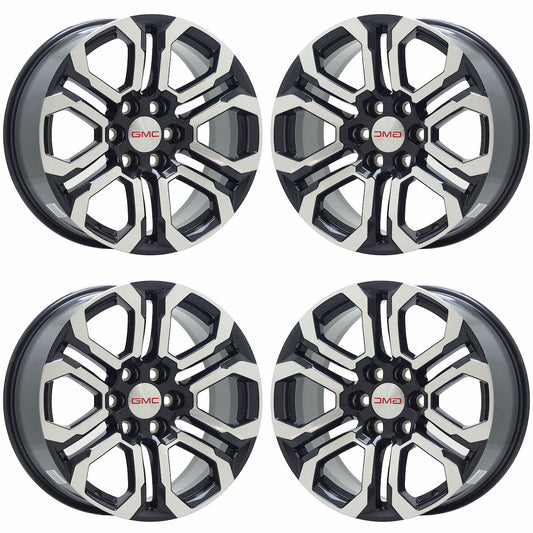 20" GMC Canyon Truck Machined Black wheels rims Factory OEM set 95780