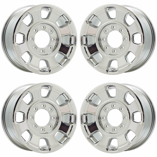 18" Ford F250 F350 SRW Bright Chrome wheels rims Factory OEM set 10482