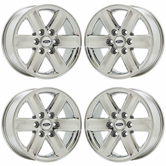 17" Ford F150 Truck Bright Chrome wheels rims Factory OEM set 4 10339