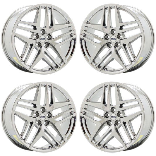 21" Ford Explorer Bright Chrome wheels rims Factory OEM set 95859 EXCHANGE