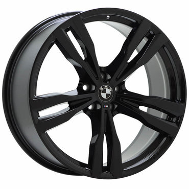 21" BMW X7 Gloss Black wheels rims Factory OEM set 86531