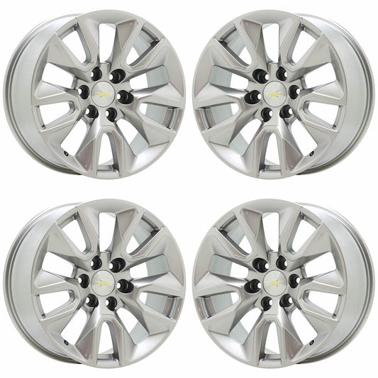 20" Chevrolet Silverado 1500 Satin Chrome wheels rims Factory OEM 5916 EXCHANGE