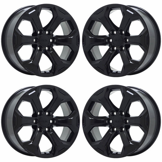 20" GMC Sierra Yukon 1500 Truck Gloss Black wheels rims OEM set 4 at4 EXCHANGE