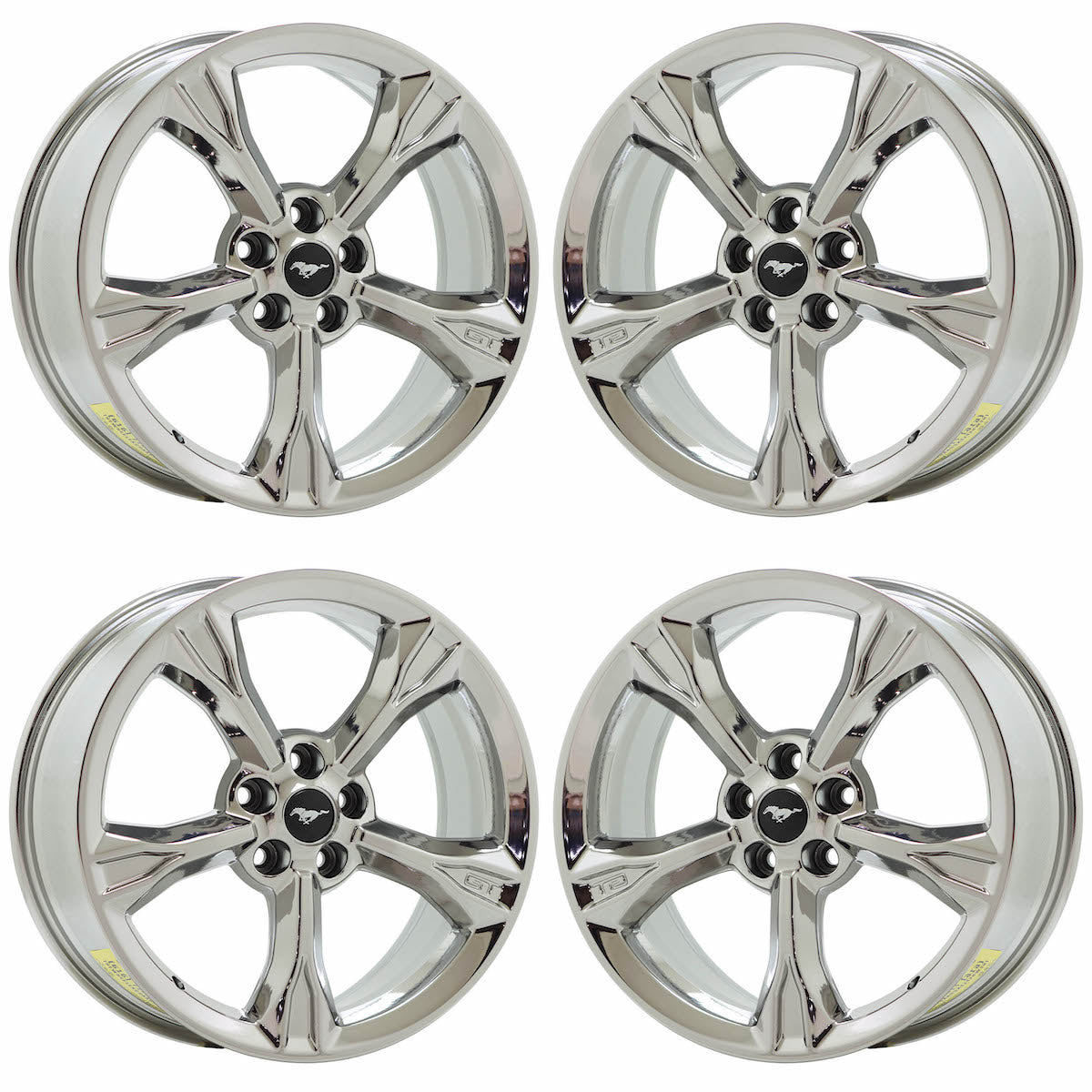 19" Ford Mustang GT Bright Chrome wheels rims Factory OEM 10081