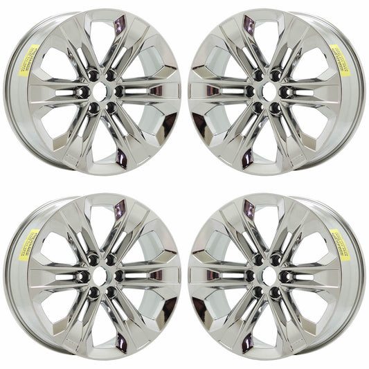 22" Chevrolet EV Blazer Bright Chrome wheels rims Factory OEM set 14120 EXCHANGE