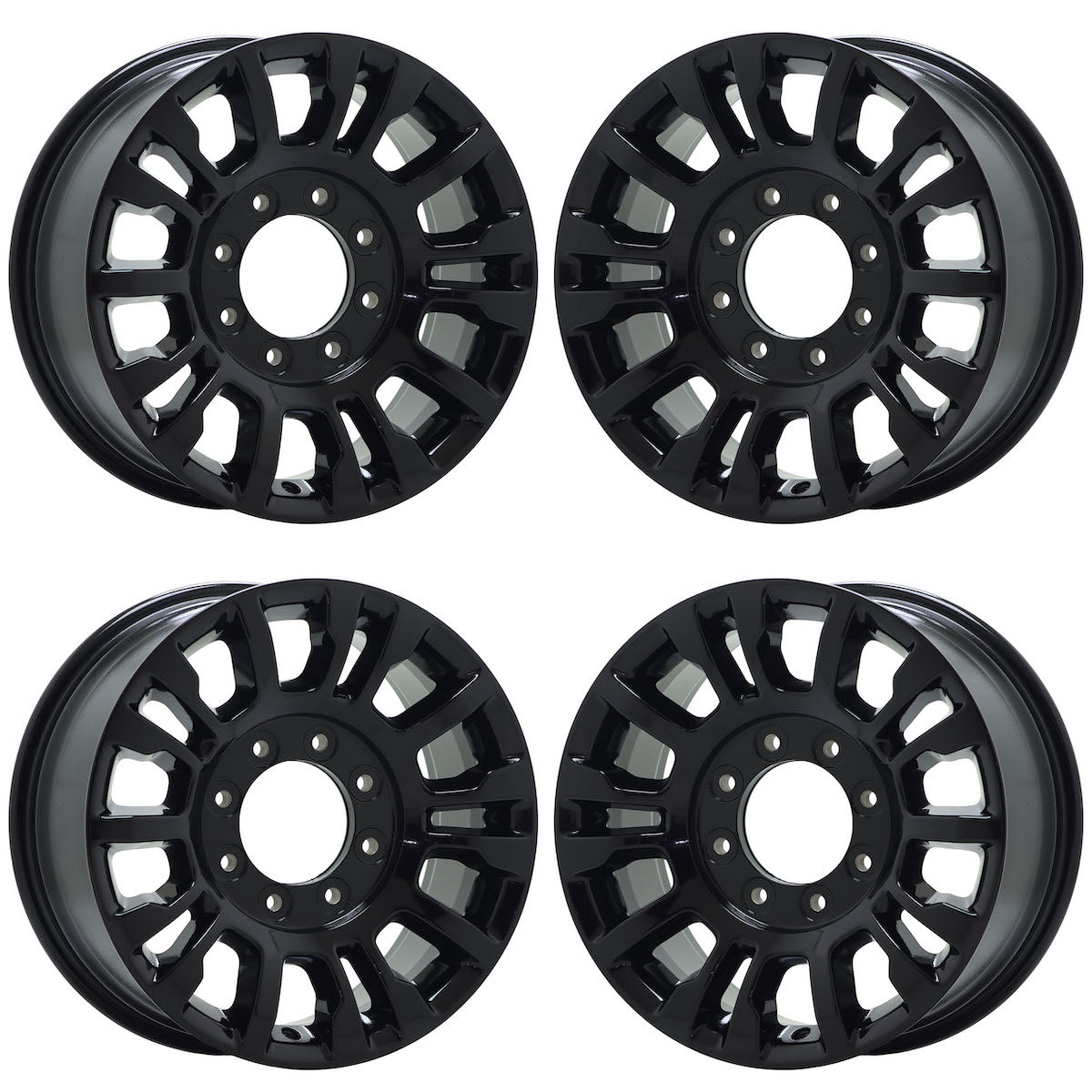 18" Ford F250 F350 SRW Gloss Black wheels rims Factory OEM set 10290 EXCHANGE