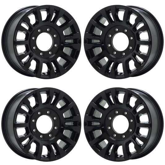 18" Ford F250 F350 SRW Gloss Black wheels rims Factory OEM set 10290 EXCHANGE