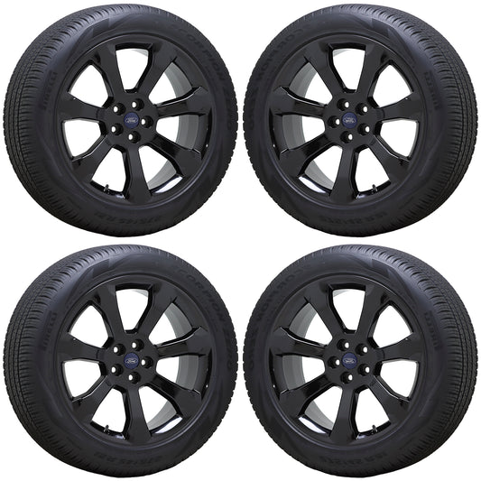 21" Ford Explorer ST Gloss Black wheels rims tires Factory OEM set 4 10271