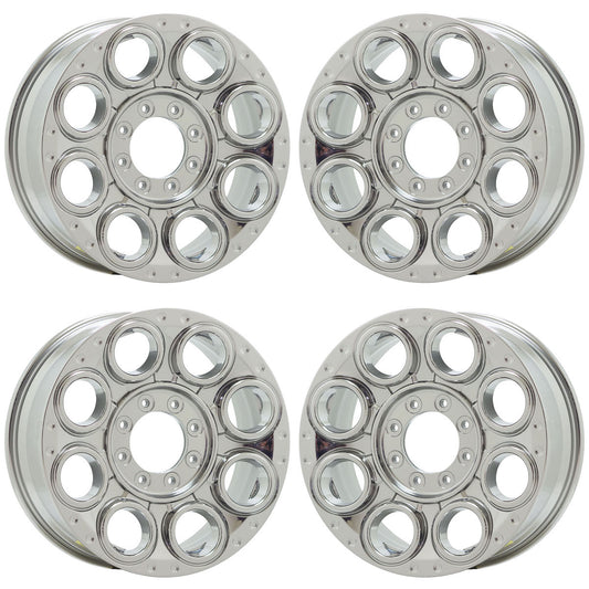 20" Ford F250 F350 SRW Bright Chrome wheels rims Factory OEM set 10484 EXCHANGE