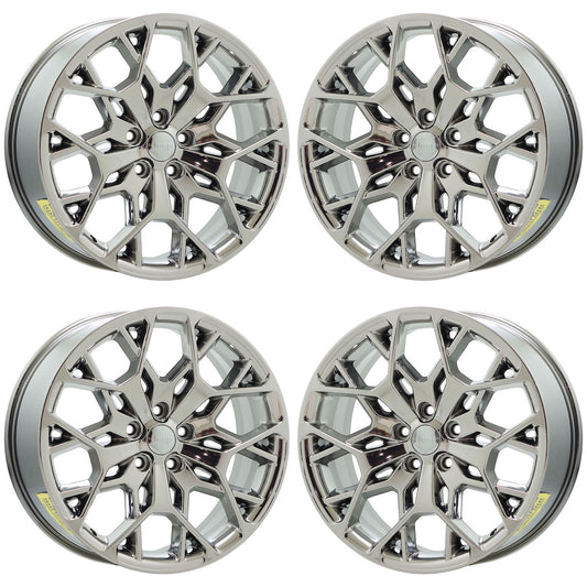21" Jeep Grand Cherokee Bright Chrome wheels rims Factory OEM set 9291 EXCHANGE