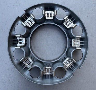 8 3/8" Ford F-250, F-350 SRW OEM Black FRONT Center Cap #KC3Z1130AA single