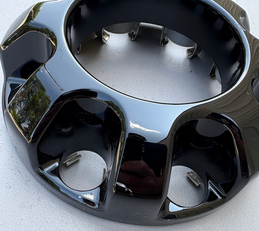 8 3/8" Ford F-250, F-350 SRW OEM Black FRONT Center Cap #KC3Z1130AA single