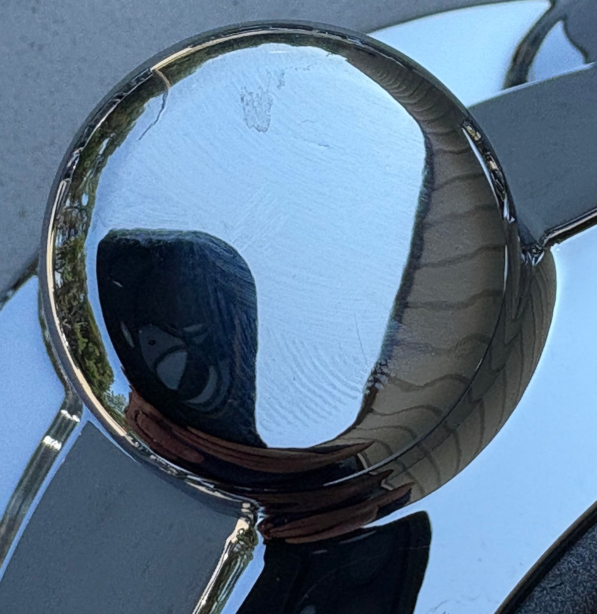 8 3/8" Ford F-250, F-350 SRW OEM Chrome REAR Center Cap HC3Z1130KDA single